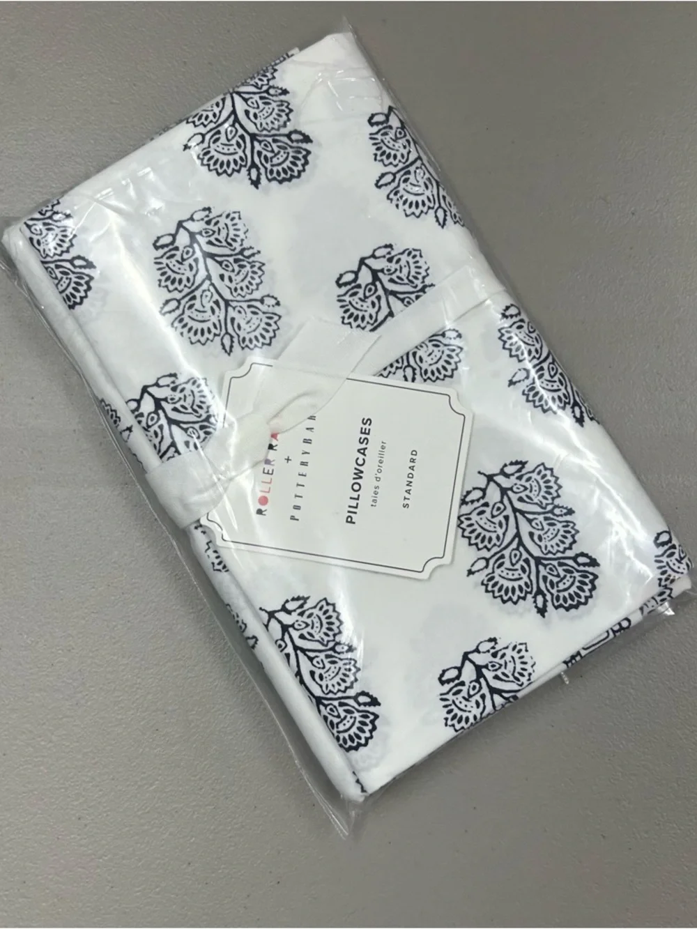Roller Rabbit Paisley Block Blue Floral Pillowcases Covers Set of 2 Pottery Barn